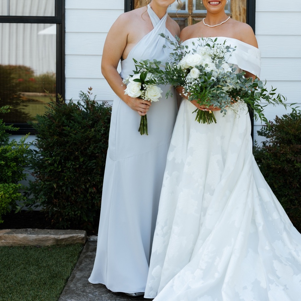 Revelry Dove Gray Chiffon Fabric